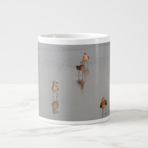Beach Photography Bird Wildlife Ocean Waves Large Coffee Mug