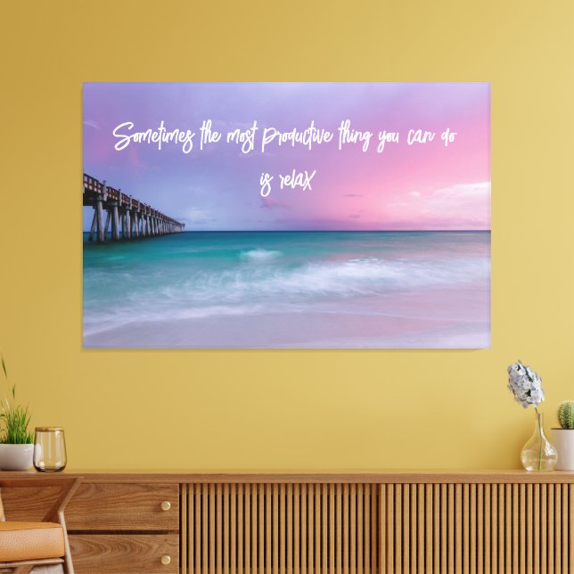 Beach Photography Decor with Travel Quote (Insitu(LivingRoom))