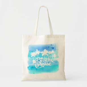 Beach Please Funny Quote Tote Bag