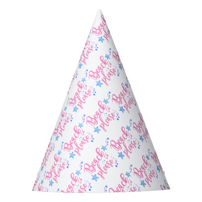 beach please party hat (Front)