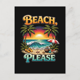 Beach, Please Postcard