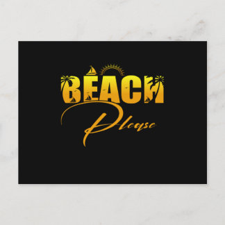 Beach Please Postcard
