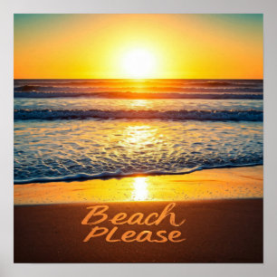 Beach Please Poster