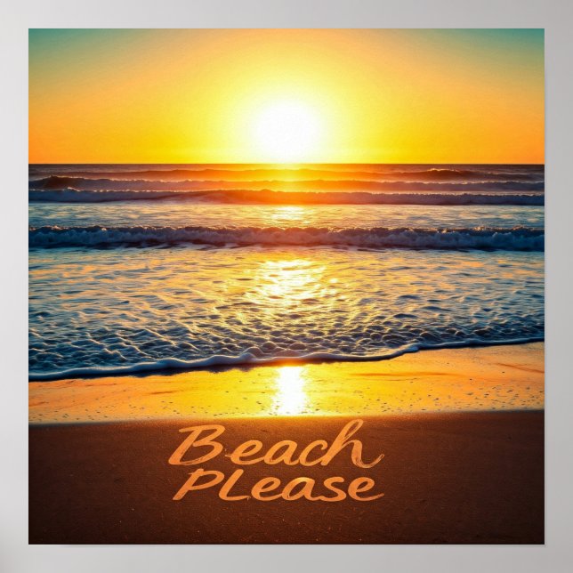 Beach Please Poster (Front)