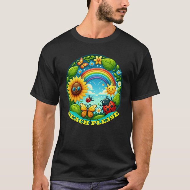 Beach Please  T-Shirt (Front)