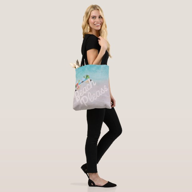 Beach Please Tote Bag (On Model)