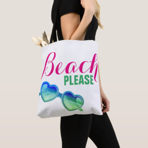 Beach Please two-sided Tote Bag