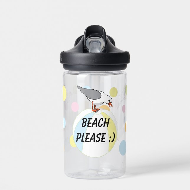 Beach Please Water Bottle (Front)