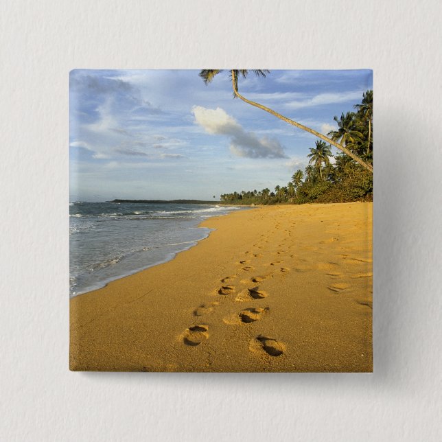 Beach Puerto Rico 15 Cm Square Badge (Front)