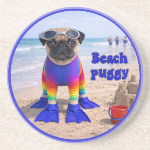 Beach Puggy Coaster