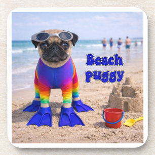 Beach Puggy Coaster