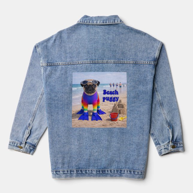 Beach Puggy Denim Jacket (Back)