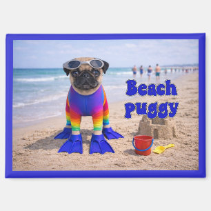 Beach Puggy Magnet