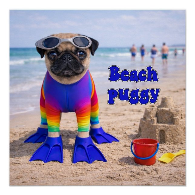 Beach Puggy Poster (Front)