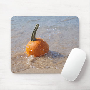 Beach Pumpkin Mouse Pad