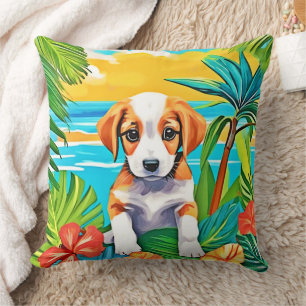 Beach Pup Paradise View Cushion