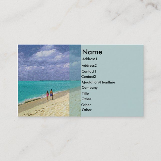 Beach Rack Card (Front)