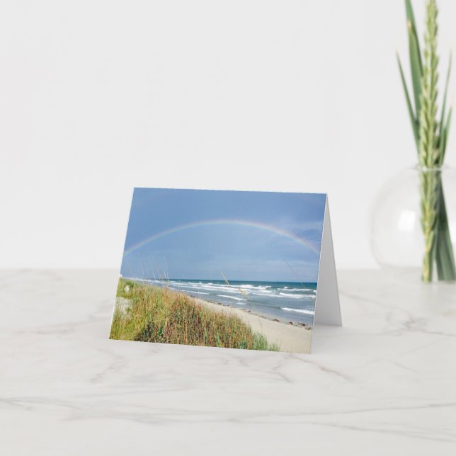 Beach Rainbow Note Card (Front)