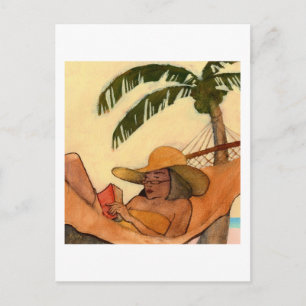 Beach Reading postcard