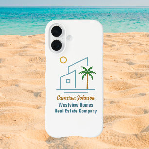 Beach Real Estate Company Custom Coastal Realtor iPhone 16 Case
