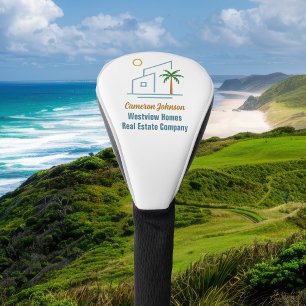 Beach Real Estate Company Custom Coastal Realtor Golf Head Cover