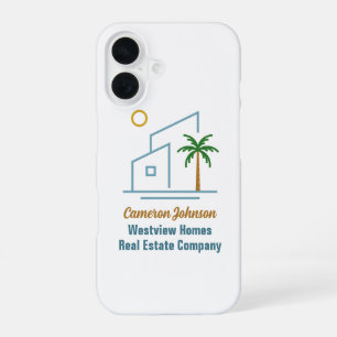 Beach Real Estate Company Custom Coastal Realtor iPhone 16 Case