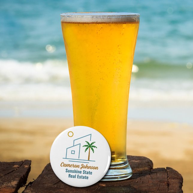 Beach Real Estate Company Cute Customisable Bottle Opener (Creator Uploaded)