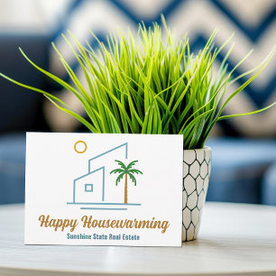 Beach Real Estate Company Cute Customisable Card