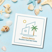 Beach Real Estate Company Cute Customisable