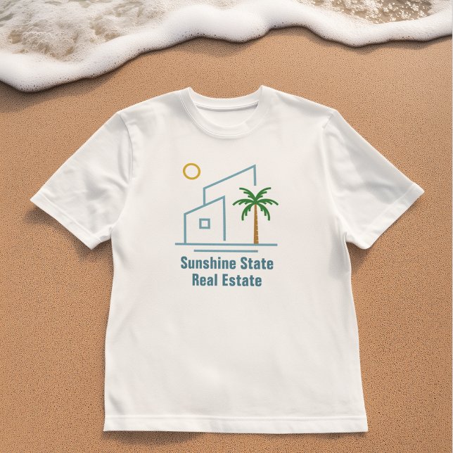 Beach Real Estate Company Cute Customisable T-Shirt (Creator Uploaded)