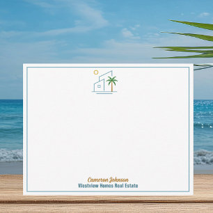 Beach Real Estate Company Cute Customized Card