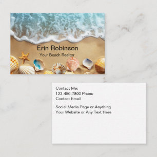 Beach Realtor Coastal Business Cards