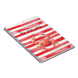 Beach Red by the sea crab  Notebook