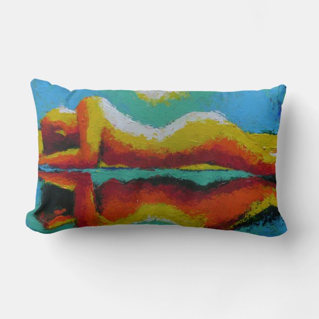 Beach Reflections Lumbar Cushion (Front)