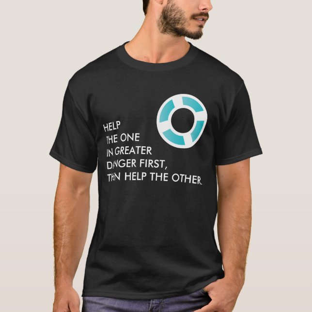 BEACH-RESCUE - personalised text T-Shirt (Front)