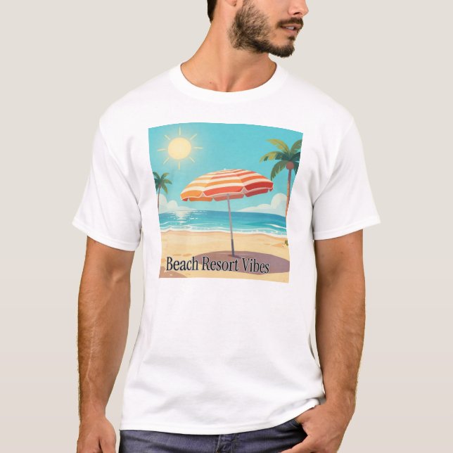 Beach Resort Vibes T-Shirt (Front)
