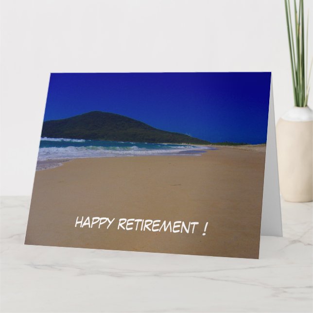 beach retire big card (Front)