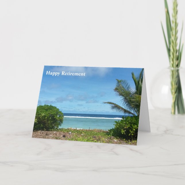beach retirement retirement card (Front)
