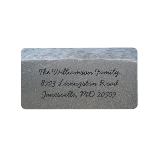 Beach Return Address Labels (Front)