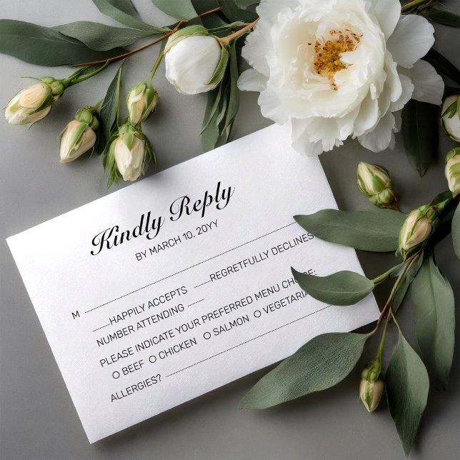 Beach Romance Wedding RSVP Card (Creator Uploaded)