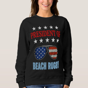 Beach Rugby Accessories  USA Flag Beach Saying Sweatshirt