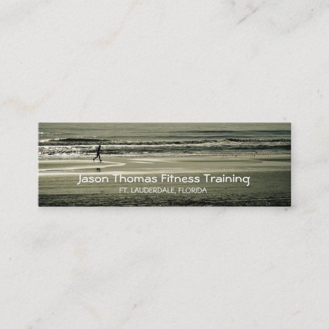 Beach Runner Mini Business Card (Front)