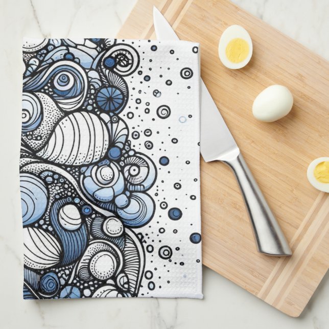 Beach Sand - Abstract  Tea Towel (Quarter Fold)