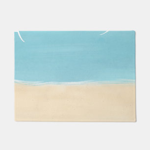 Beach Sand Aqua Doormat