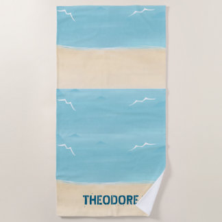 Beach Sand Aqua Towel