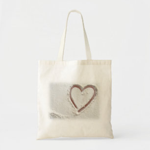Beach Sand Heart Tote Bag