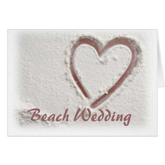Beach Sand Heart Wedding (Front Horizontal)