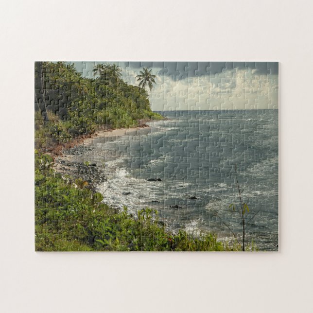 Beach Sand Ocean Nature Tropical Paradise Jigsaw Puzzle (Horizontal)
