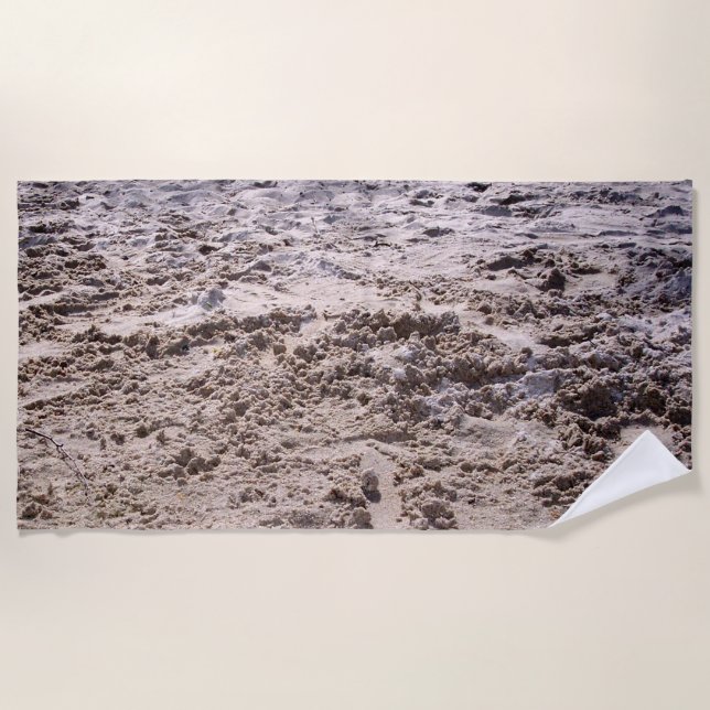 Beach Sand Photography Towel (Front)