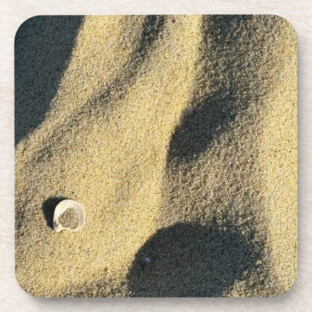 Beach Sand Shell Photo Coasters (Front)